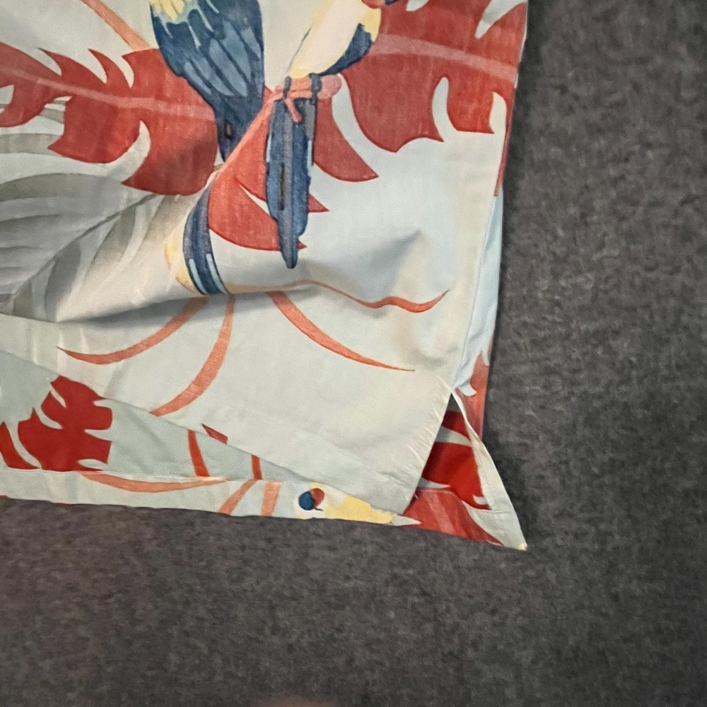 Barefoot In Paradise Hawaiian Shirt Mens Size XL SS Cotton Blue Parrots NWOT‎ - Picture 6 of 9